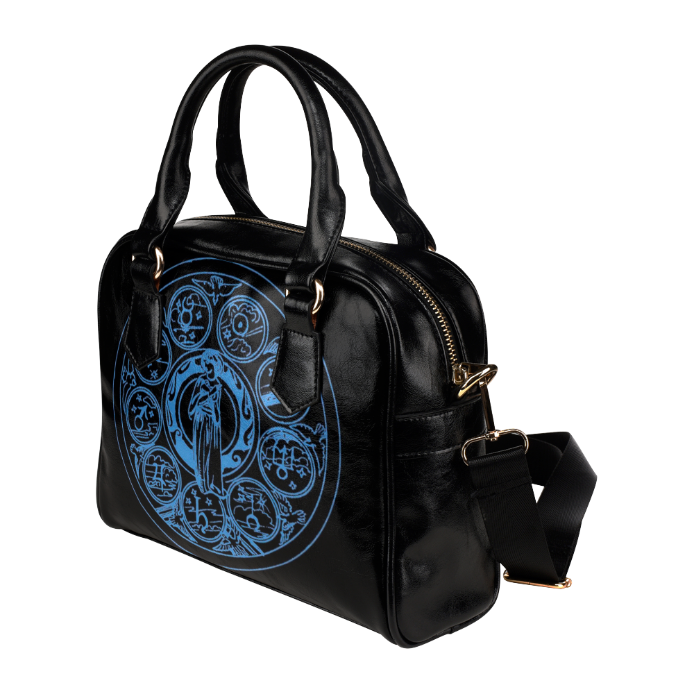 Witchcraft Zodiac Wheel Shoulder Handbag (Model 1634)