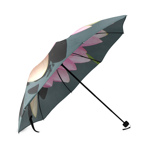 Pink water lily photo print Foldable Umbrella (Model U01)