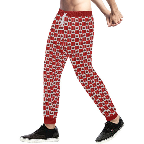 Canadian Flag Sweatpants Men's All Over Print Sweatpants (Model L11)