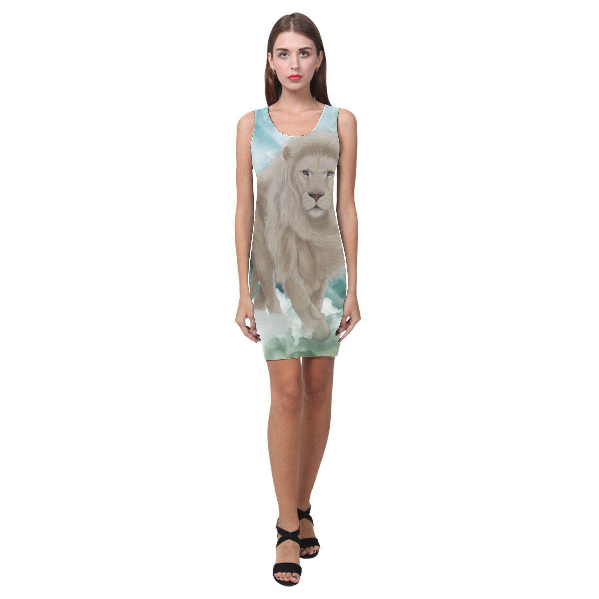 The white lion in the universe Medea Vest Dress (Model D06)