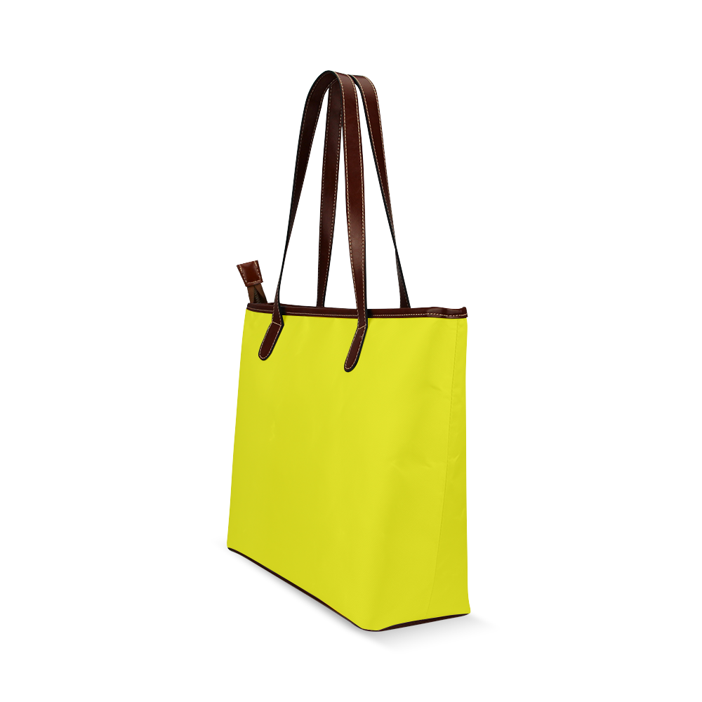 yellow Shoulder Tote Bag (Model 1646)