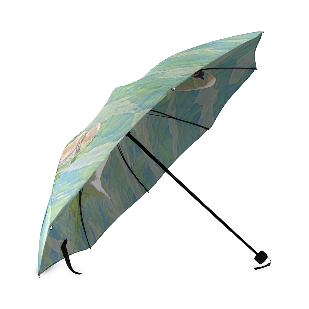 Swans photo print Foldable Umbrella (Model U01)