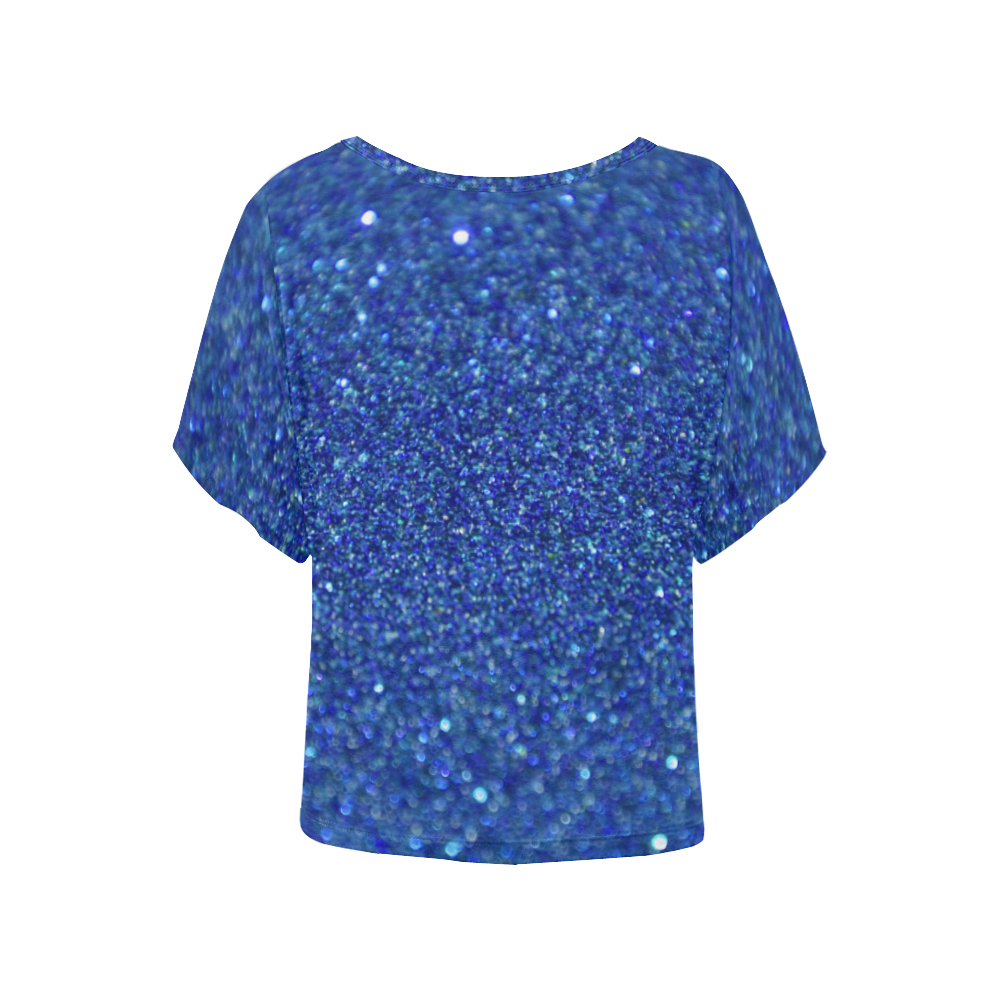 Glitter_014_by_JAMColors Women's Batwing-Sleeved Blouse T shirt (Model T44)