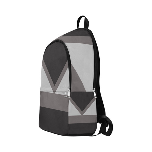 Black angles Fabric Backpack for Adult (Model 1659)