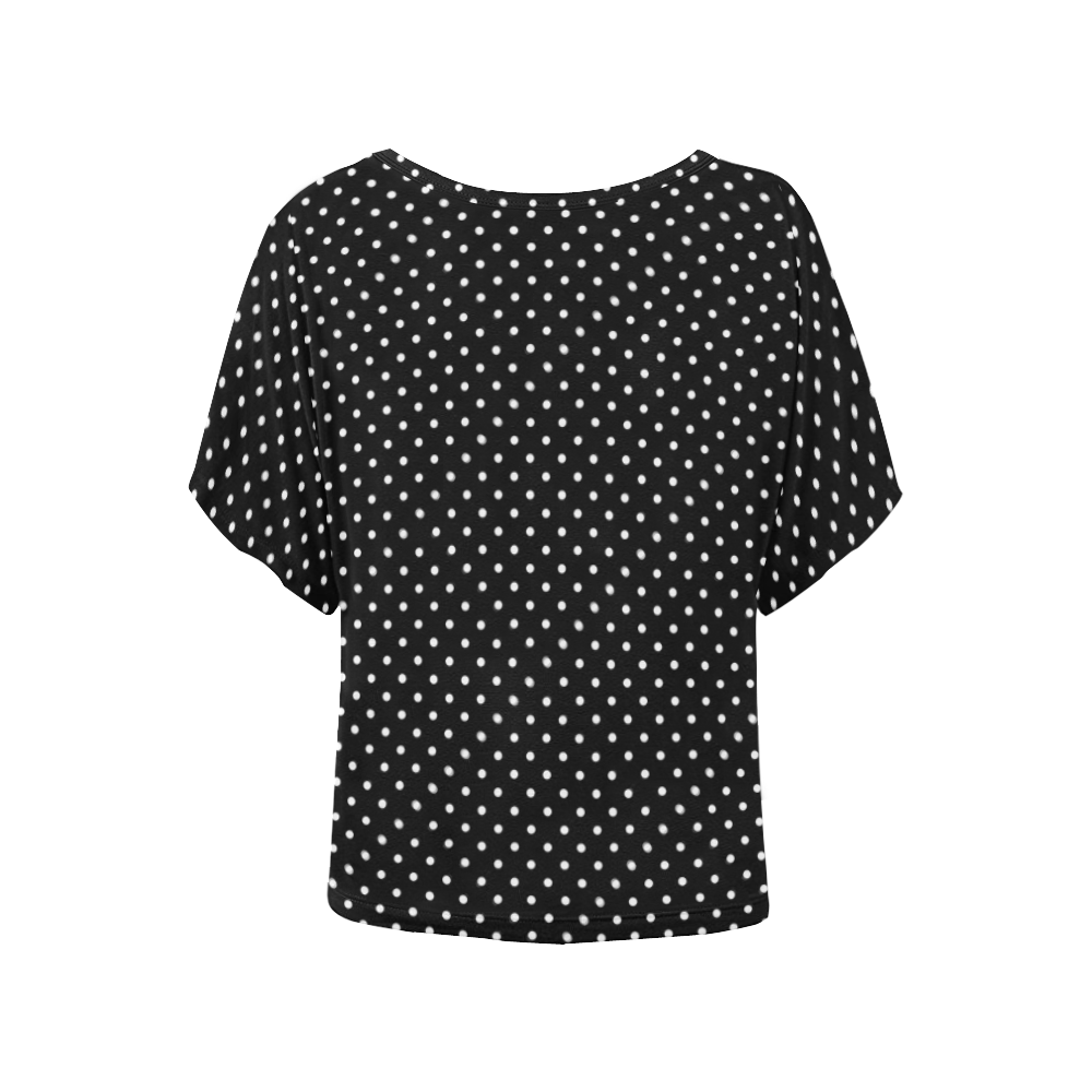 polkadots20160644 Women's Batwing-Sleeved Blouse T shirt (Model T44)