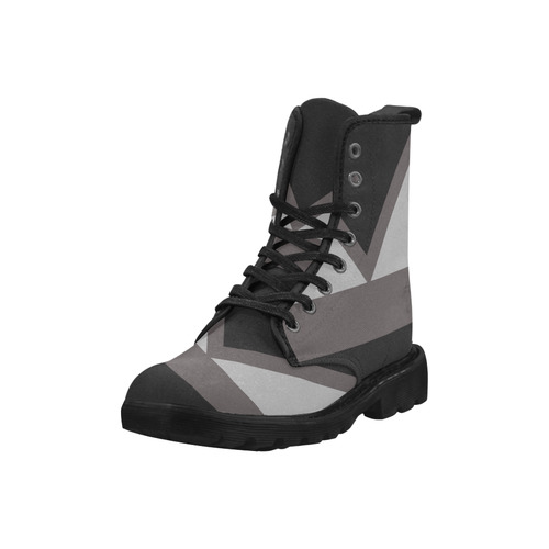 Black angles Martin Boots for Men (Black) (Model 1203H)