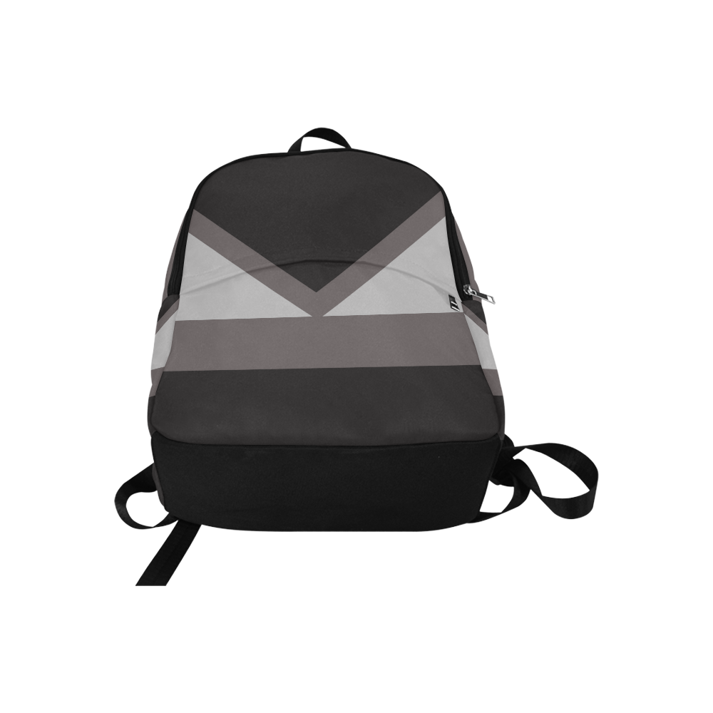 Black angles Fabric Backpack for Adult (Model 1659)