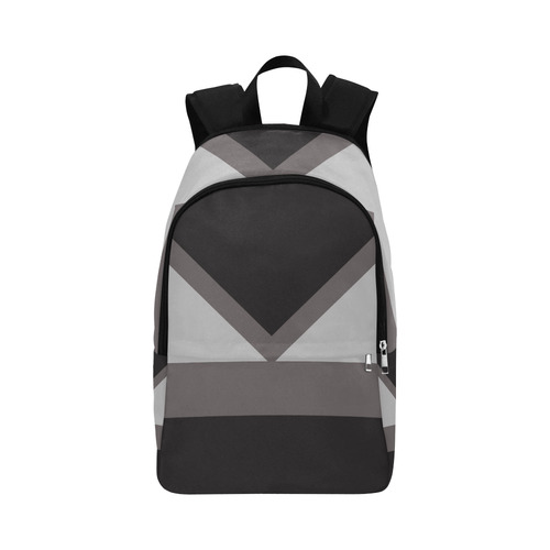 Black angles Fabric Backpack for Adult (Model 1659)