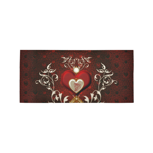 Valentine's day, wonderful hearts Area Rug 7'x3'3''