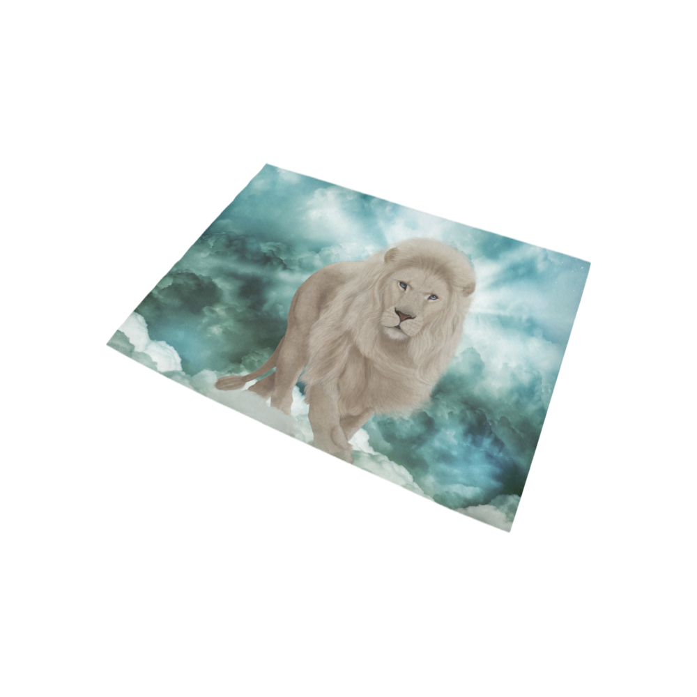 The white lion in the universe Area Rug 5'3''x4'