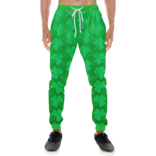 St. Patrick's Day Clovers Men's All Over Print Sweatpants (Model L11)