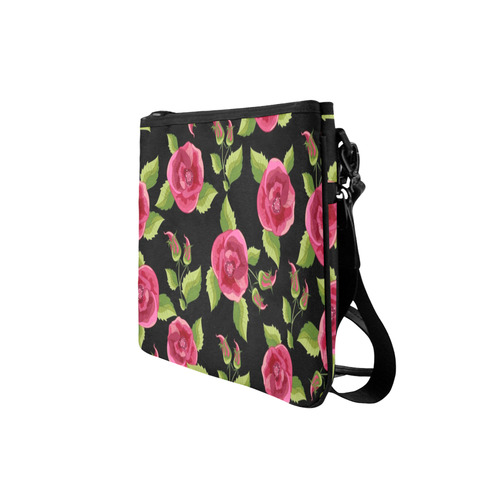 Blooming Pink Roses Slim Clutch Bag (Model 1668)