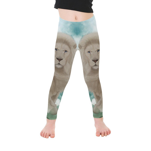 The white lion in the universe Kid's Ankle Length Leggings (Model L06)