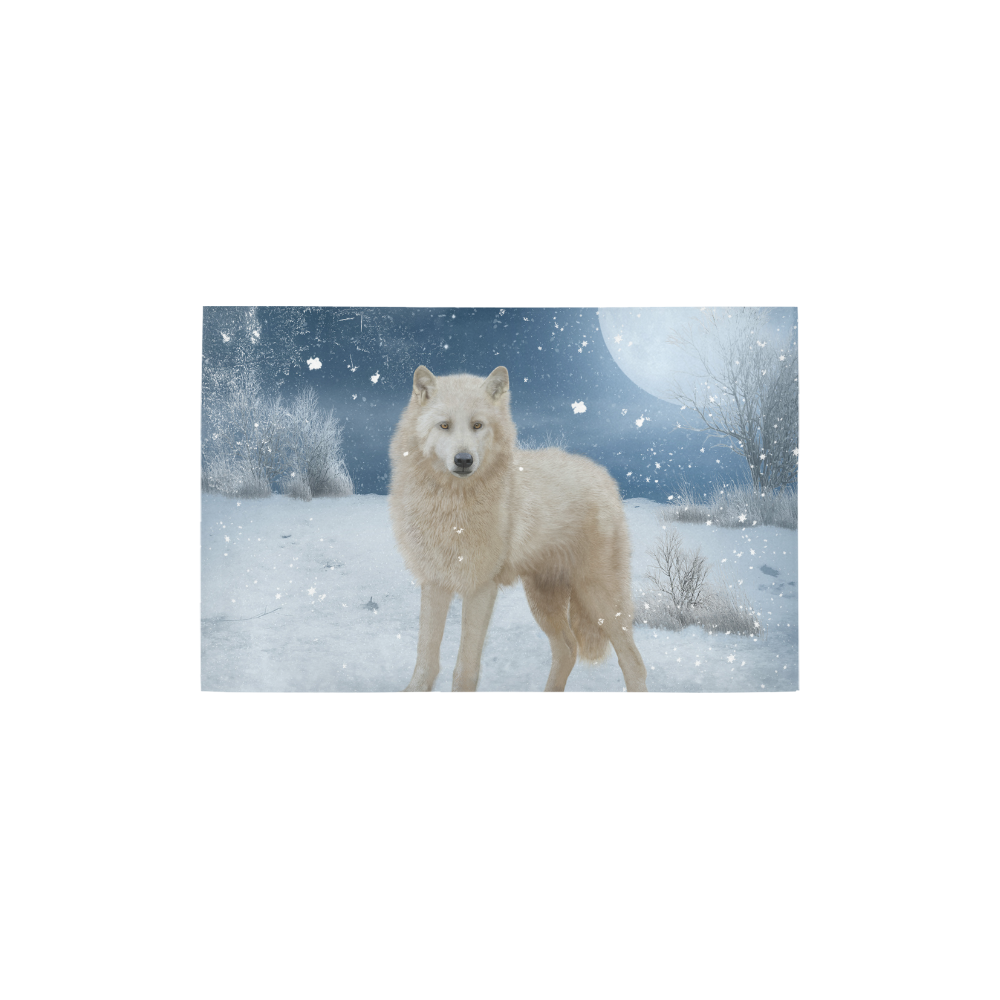 Awesome arctic wolf Area Rug 2'7"x 1'8‘’