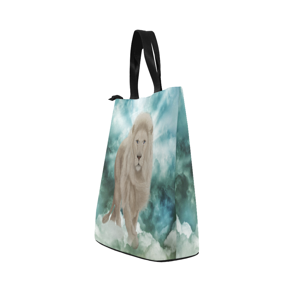 The white lion in the universe Nylon Lunch Tote Bag (Model 1670)