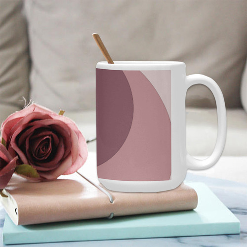 Fibonacci rose 3 Custom Ceramic Mug (15OZ)