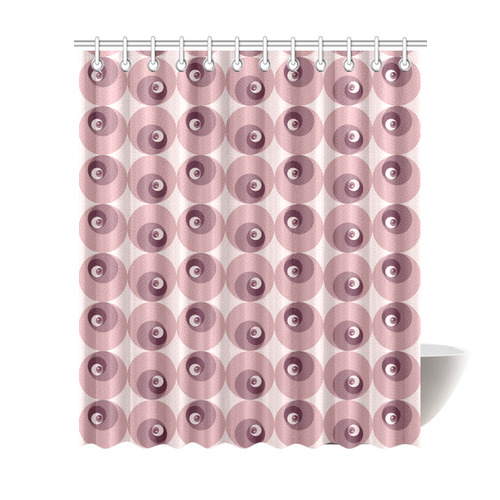 Fibonacci rose pattern 2 Shower Curtain 72"x84"