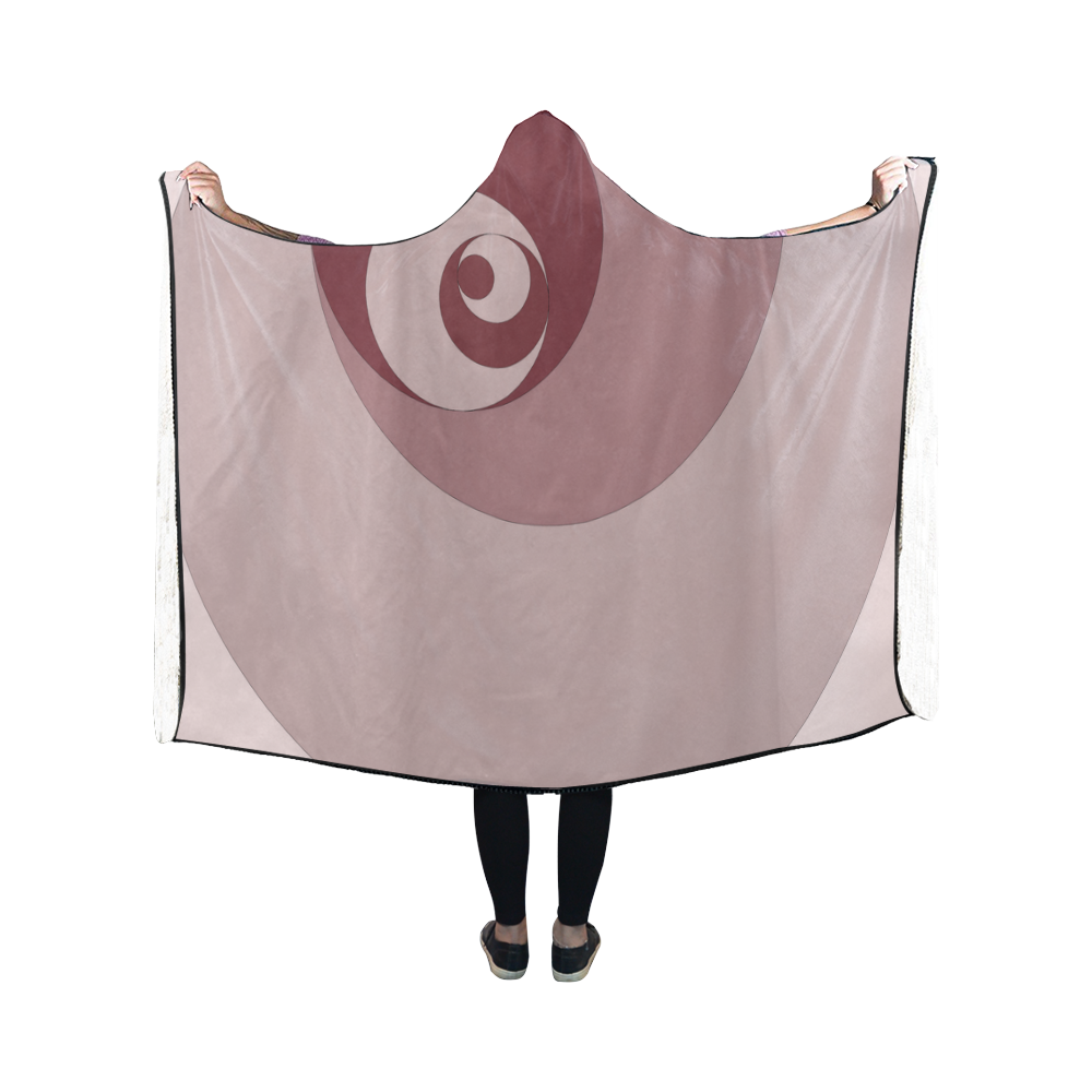 fiibonacci roses Hooded Blanket 50''x40''