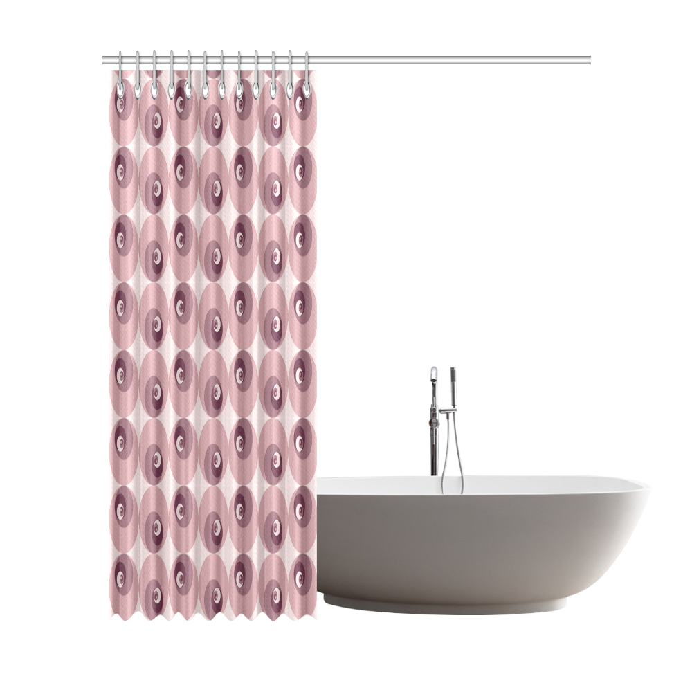 Fibonacci rose pattern 2 Shower Curtain 72"x84"