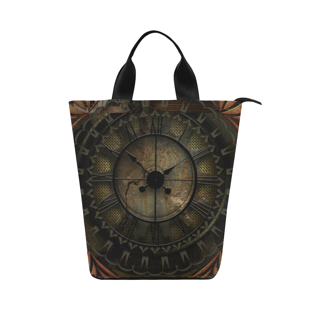 Steampunk, clockswork Nylon Lunch Tote Bag (Model 1670)