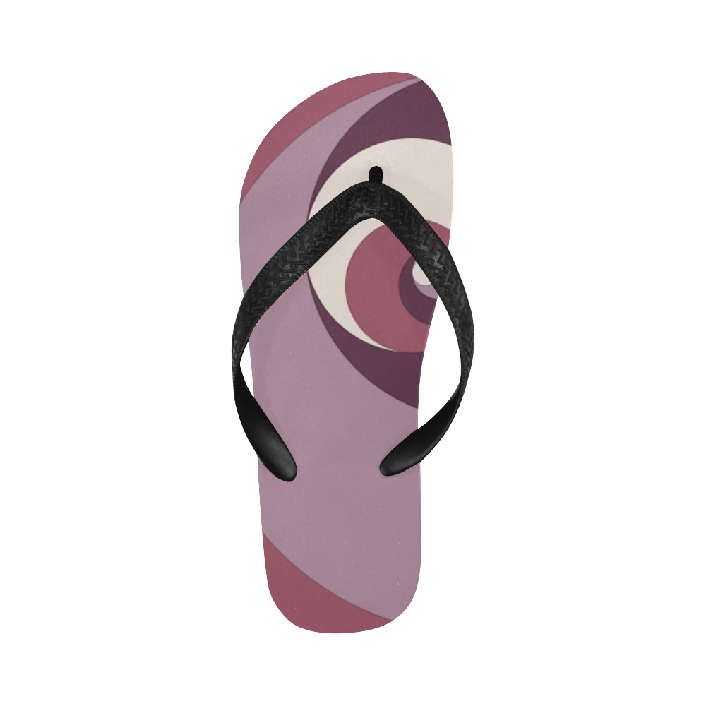 Fibonacci rose 2 Flip Flops for Men/Women (Model 040)