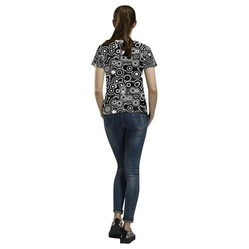7 All Over Print T-shirt for Women/Large Size (USA Size) (Model T40)