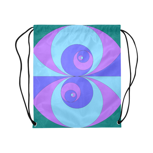 spiral-rose-09 02 2018 4 - Copy+ Large Drawstring Bag Model 1604 (Twin Sides)  16.5"(W) * 19.3"(H)
