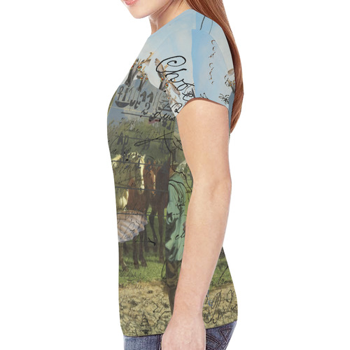 ANIMAL MIX - A SURPRISE AT THE RACES II New All Over Print T-shirt for Women (Model T45)