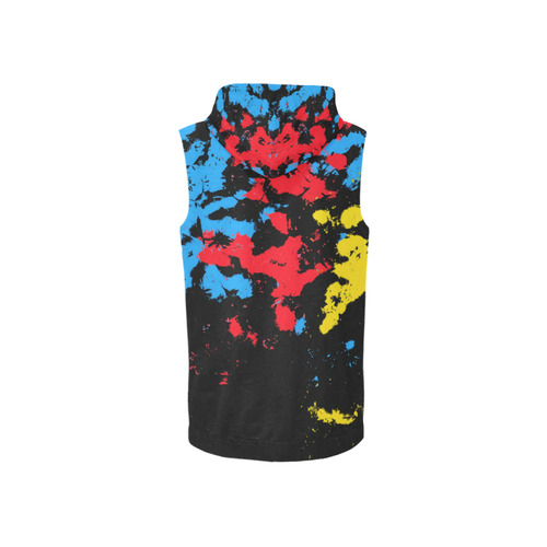 3 COLOURS All Over Print Sleeveless Zip Up Hoodie for Women (Model H16)