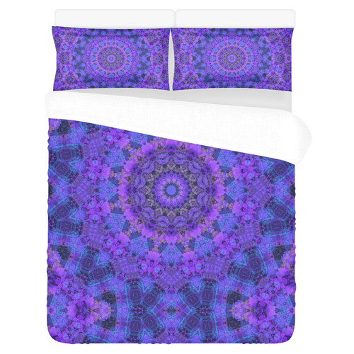 Mandala in Purple/Blue 3-Piece Bedding Set