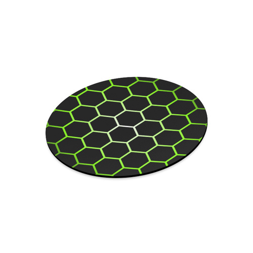 Round hexegon pattern mouse mat pad Round Mousepad