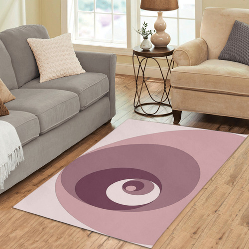 Fibonacci rose 3 Area Rug 5'x3'3''