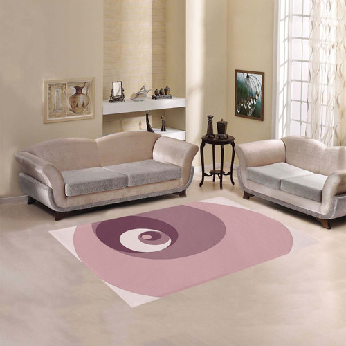 Fibonacci rose 3 Area Rug 5'3''x4'