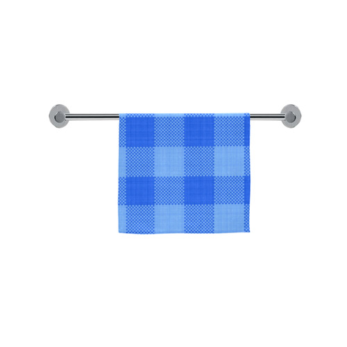 Soft Blue Plaid Custom Towel 16"x28"