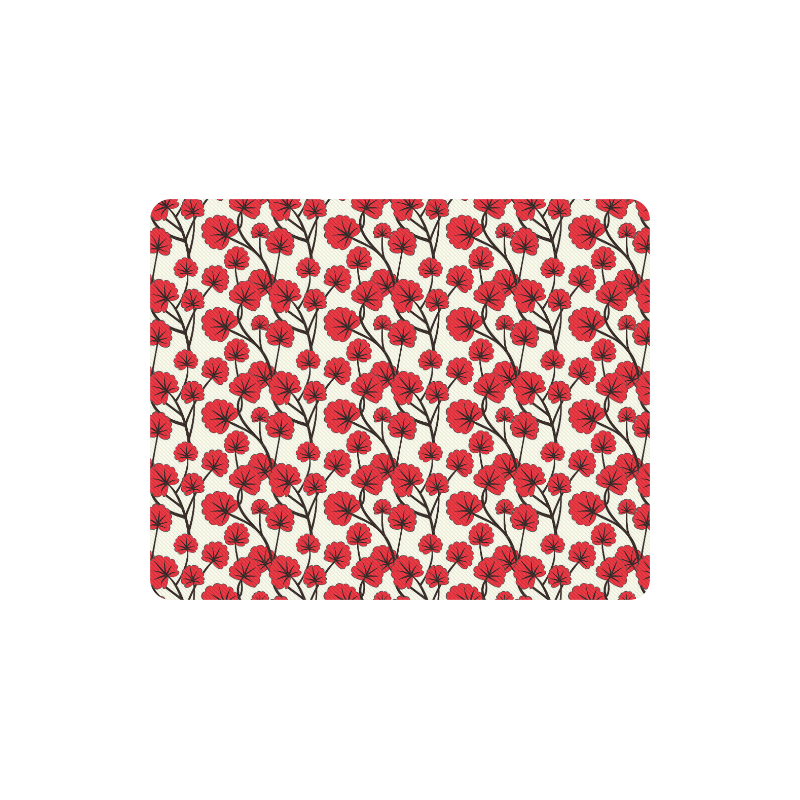 Flower-pattern Rectangle Mousepad