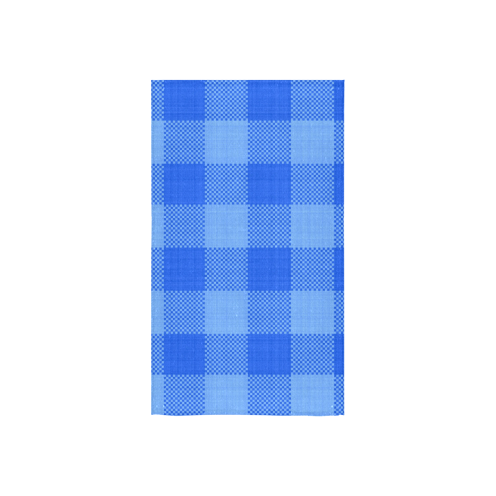 Soft Blue Plaid Custom Towel 16"x28"