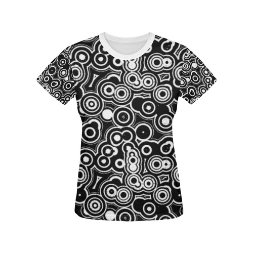 7 All Over Print T-shirt for Women/Large Size (USA Size) (Model T40)