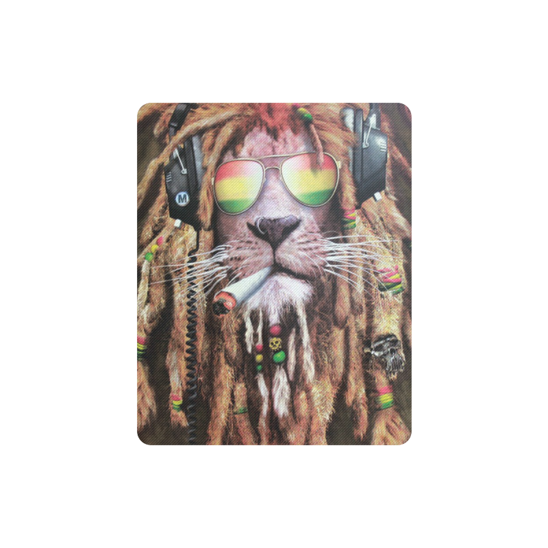 rasta lion Rectangle Mousepad