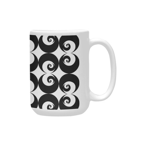 Fibonacci rose pattern 6 Custom Ceramic Mug (15OZ)