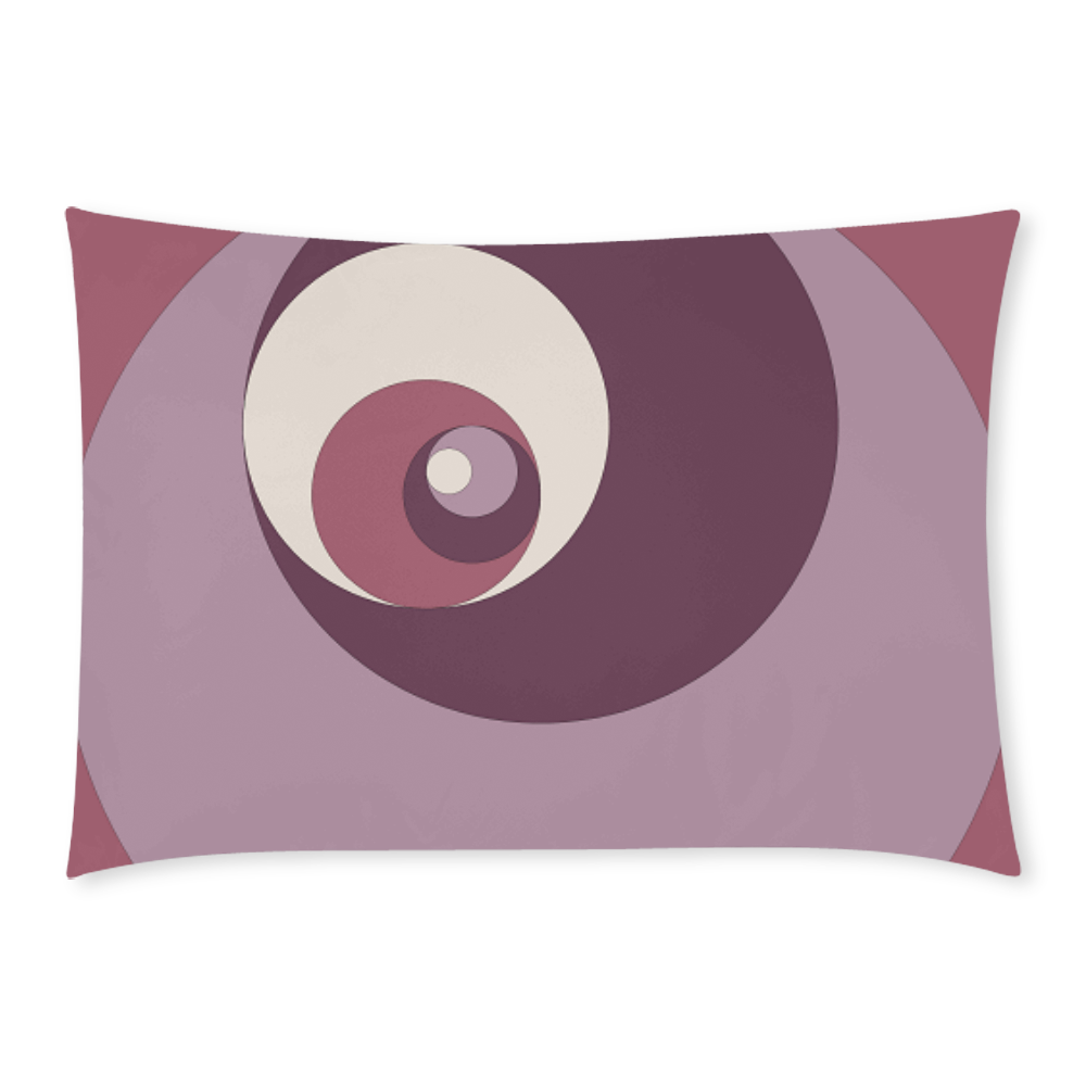 Fibonacci rose 2 Custom Rectangle Pillow Case 20x30 (One Side)