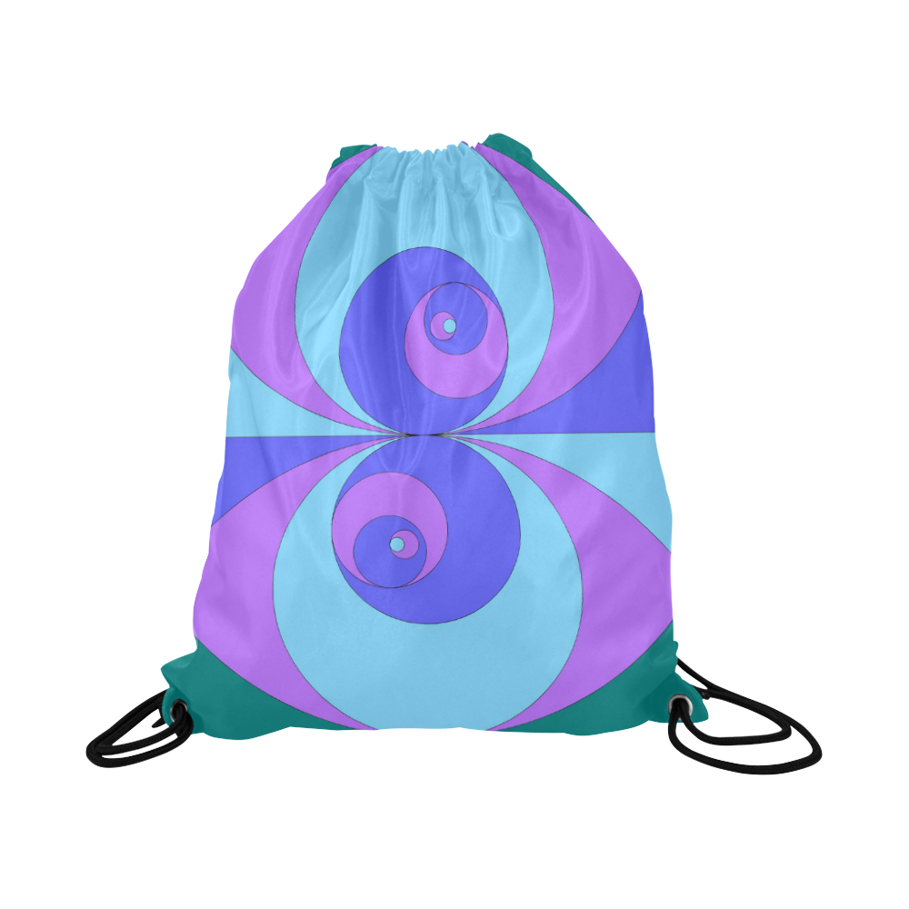 spiral-rose-09 02 2018 4 - Copy+ Large Drawstring Bag Model 1604 (Twin Sides)  16.5"(W) * 19.3"(H)