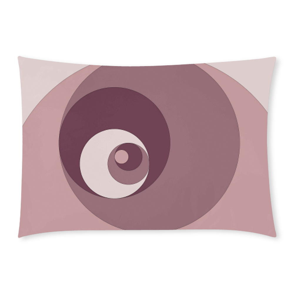 Fibonacci rose 3 Custom Rectangle Pillow Case 20x30 (One Side)