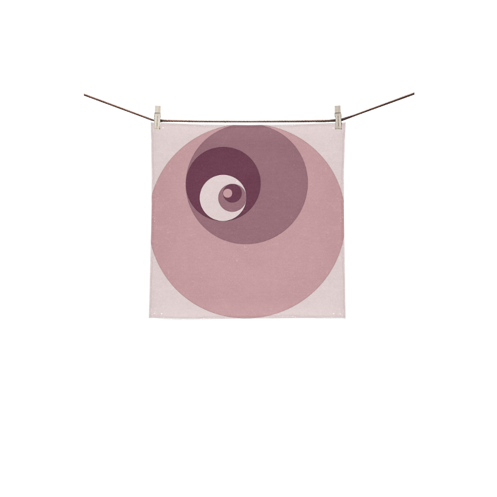 Fibonacci rose 3 Square Towel 13“x13”