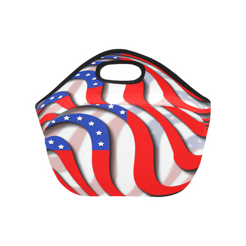 Flag of United States of America Neoprene Lunch Bag/Small (Model 1669)