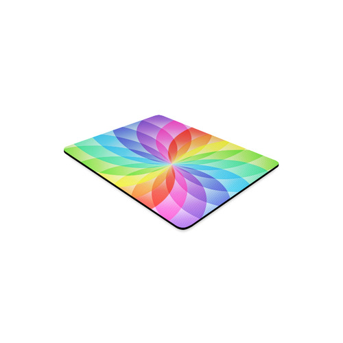 rainbow_circles Rectangle Mousepad