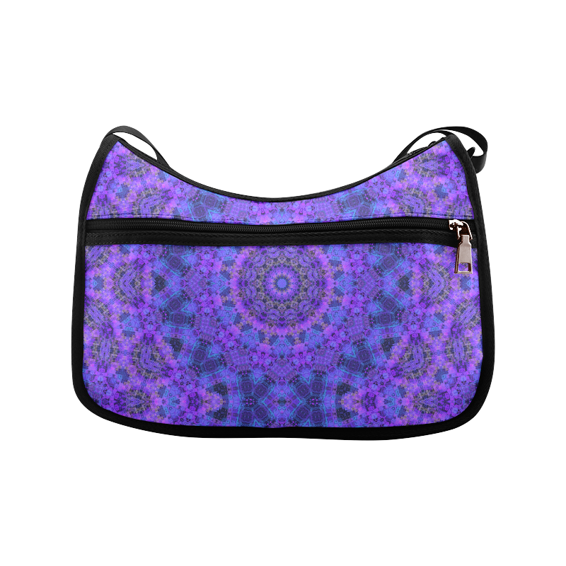 Mandala in Purple/Blue Crossbody Bags (Model 1616)