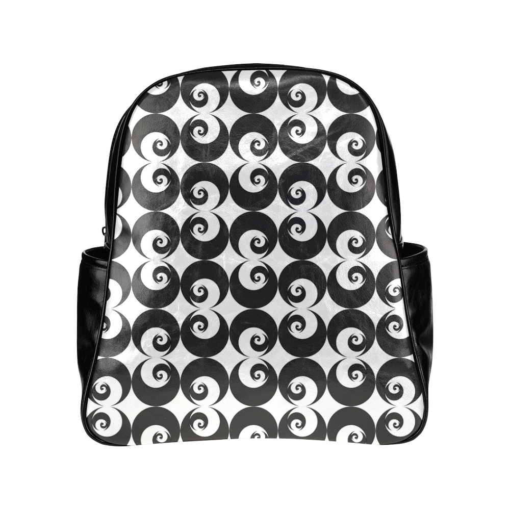 Fibonacci rose pattern 6 Multi-Pockets Backpack (Model 1636)