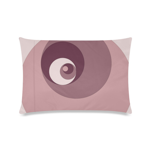Fibonacci rose 3 Custom Zippered Pillow Case 16"x24"(Twin Sides)