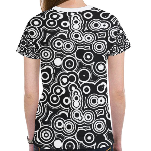 7 New All Over Print T-shirt for Women (Model T45)