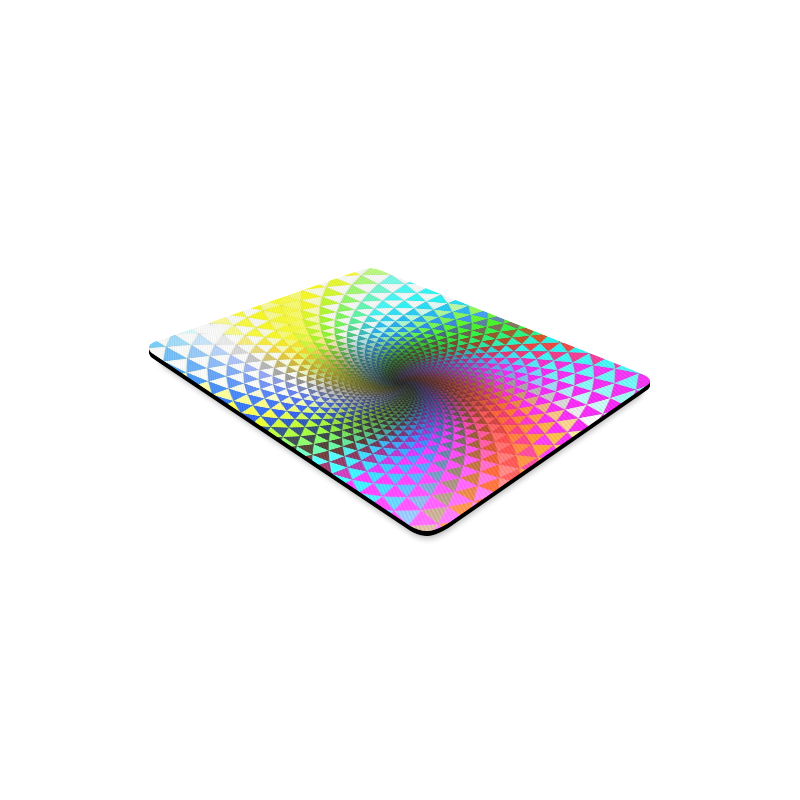 line_rotation_mind_teaser_psychedelic_ Rectangle Mousepad